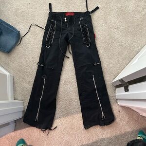 vintage ribbon lace up tripp nyc pants 3